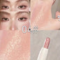Hisyi 2-in-1 lying silkworm eyeliner and highlighter pen by Blushimmer, shown with black and shimmery tips for eye makeup and highlighting.