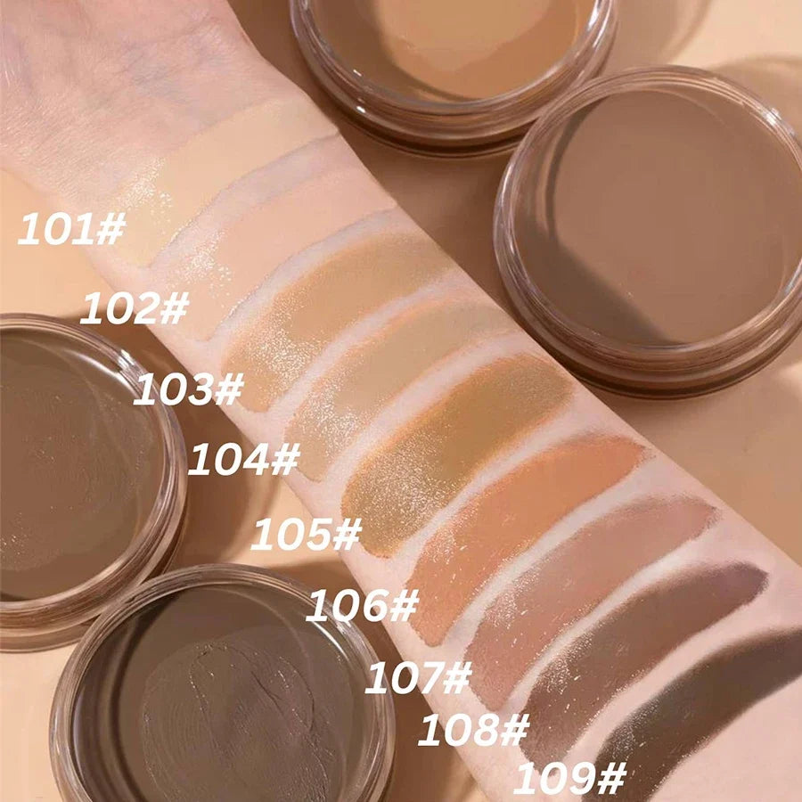 Blushimmer 9-color high coverage concealer with waterproof foundation and BB cream for face makeup, anti-dark circles and freckles.