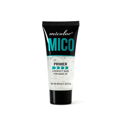 Blushimmer makeup primer tube showing long-lasting, moisturizing, waterproof, quick-drying formula for smooth application.