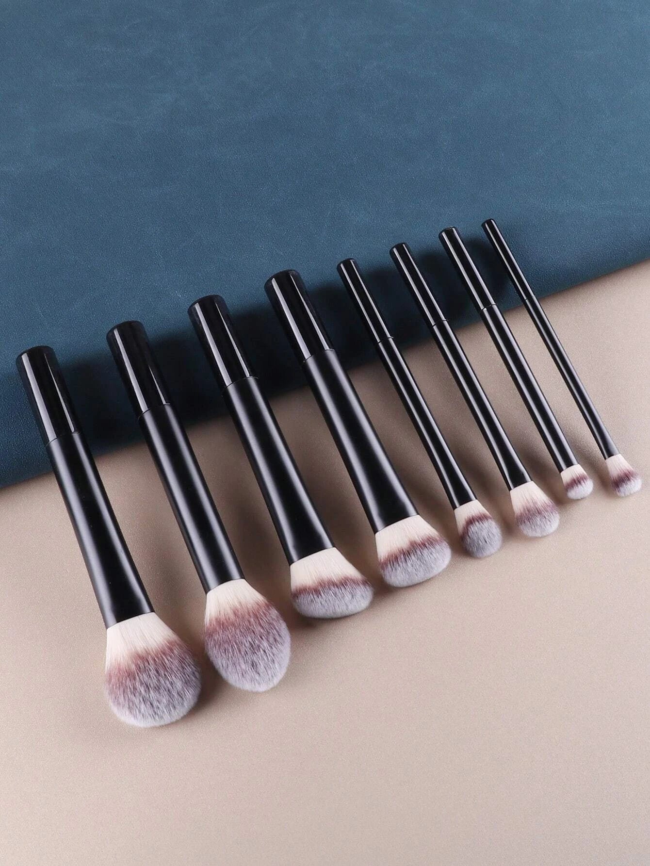 8pcs/Set Multi-Functional Cosmetic Makeup Brush Set, Includes Powder, Blush, Foundation, Eye Shadow