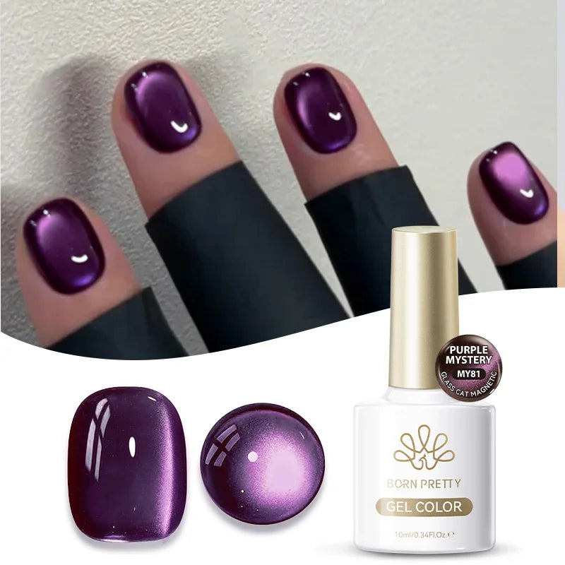 Blushimmer Born Pretty 117 Colors Cat Magnetic Gel Nail Polish 10ml with full coverage, semi-permanent, vibrant manicure varnish