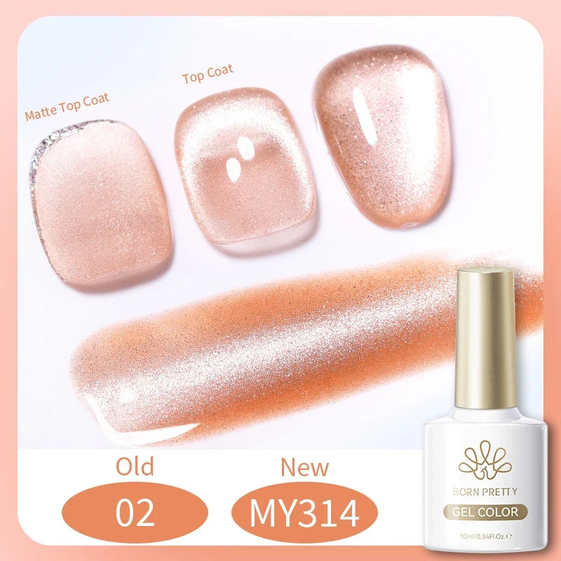 Blushimmer BORN PRETTY 117 Colors Cat Magnetic Gel Nail Polish 10ml with vibrant, full coverage semi-permanent manicure varnish