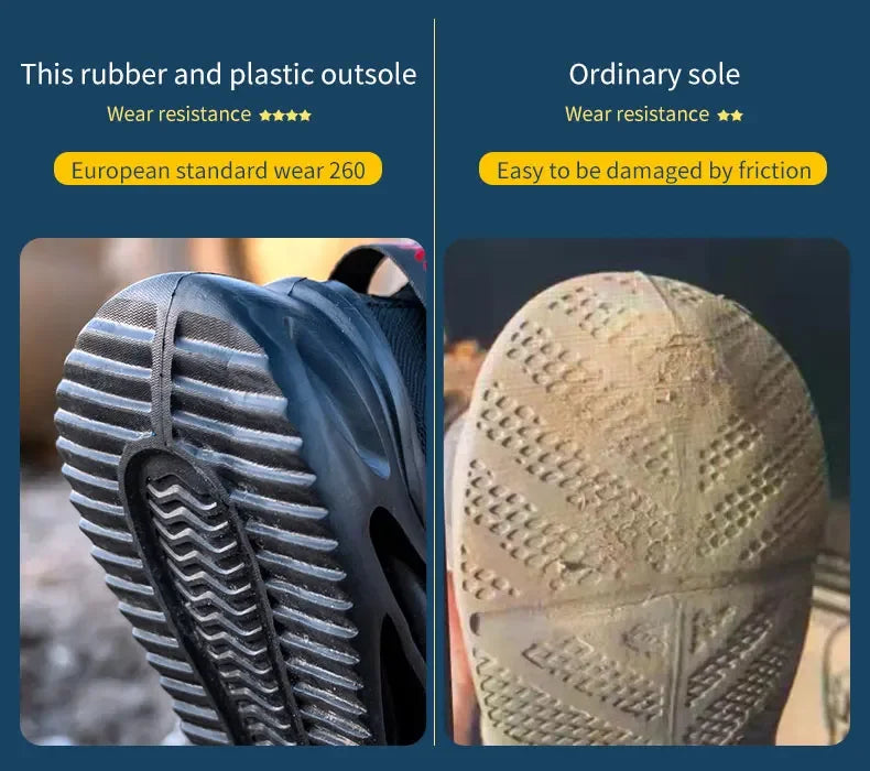 steel toe safety boots for men protective shoes industrial safety shoe woman light work shoes anti-puncture work safety sneakers