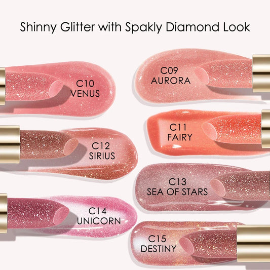 Blushimmer Catkin Sparkling Lip Balm Moonlight color-changing lip stick with shimmering finish in a sleek tube.