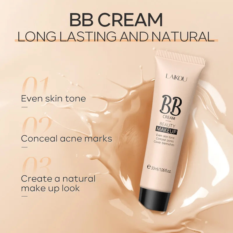 Blushimmer 6-color concealer BB cream 30ml, liquid foundation and facial primer in natural shades, for skin concealment.