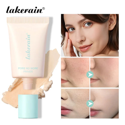 Blushimmer Lakerain Pore No More Primer with matte finish, moisturizing, long-lasting, oil control, water and sweat resistant makeup base