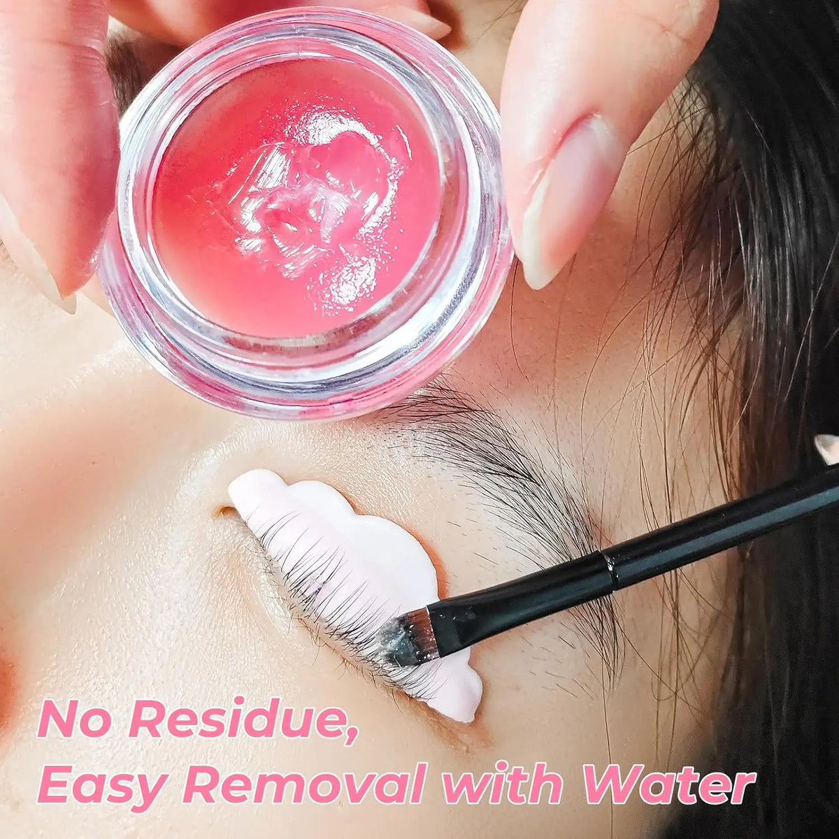 Blushimmer Lomansa Korean lash lift glue balm for eyelash perming, curling, and eyelash lift treatment in a 5/10g jar.