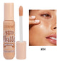 Blushimmer waterproof matte liquid concealer cream for covering acne, dark circles, and contouring with moisturizing face makeup.
