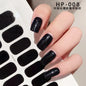 Blushimmer 16Tips glitter semi-cured gel UV sticker with 3D French gradient shine and shiny glitter powder for nails.