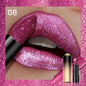 Blushimmer metallic shimmer lipstick with pearly glitter shine, creamy texture, high color payoff, and smooth application for party makeup.