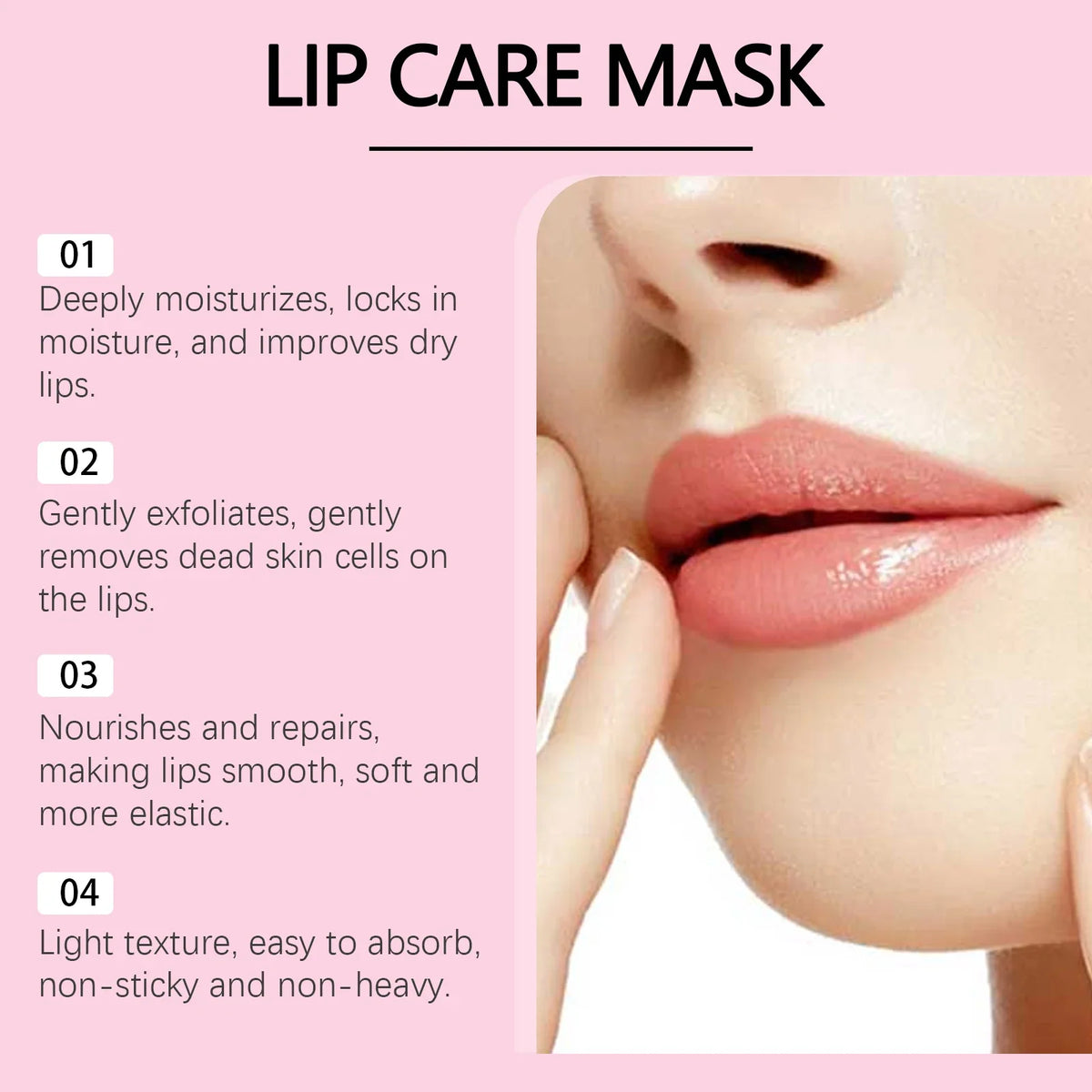 Blushimmer HOYGI Sleep Lip Mask with deep hydration, exfoliation, and lip line fading for moisturized, smooth, and healthy lips.