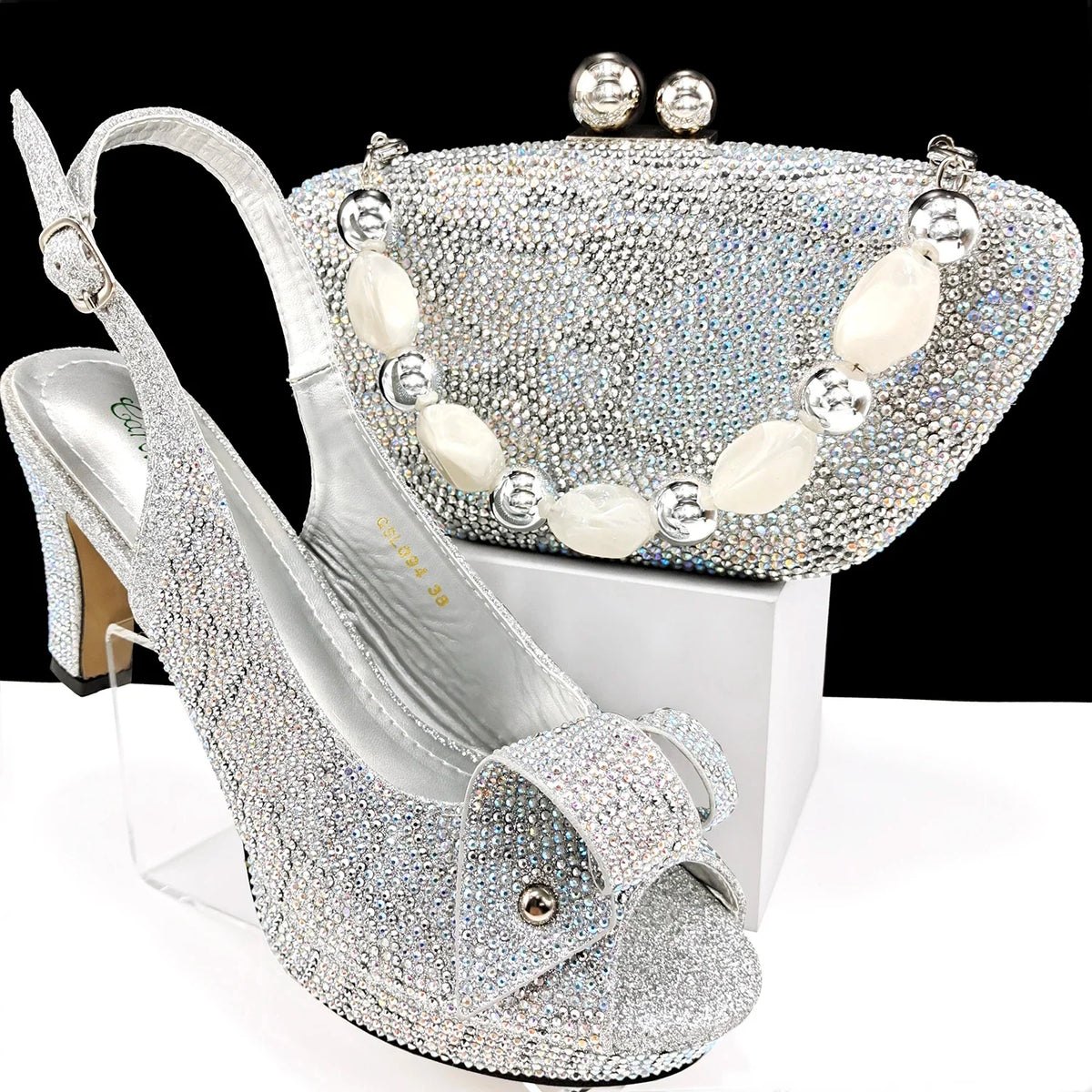 Elegant Italian shoes and matching bags set by EdleessFashion, showcasing luxurious design and stylish accessories.