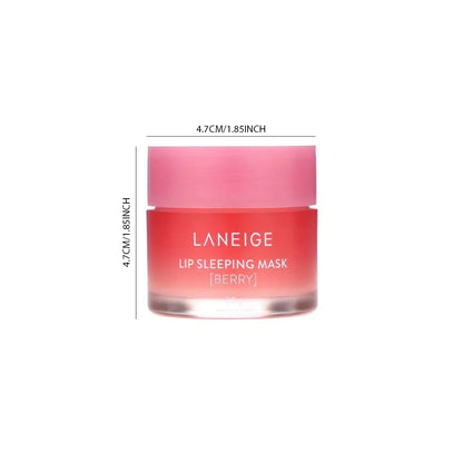 Laneige Lip Sleeping Mask 20g in gel-cream texture, shown in a jar, designed for long-lasting hydration and softening lips.