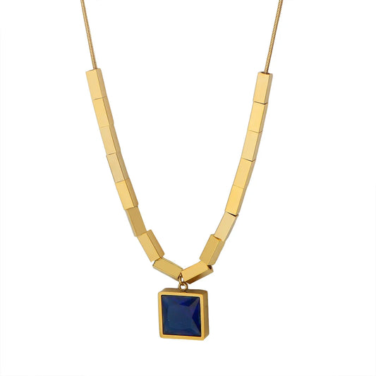 Delicate Stainless Steel Pendant Necklace