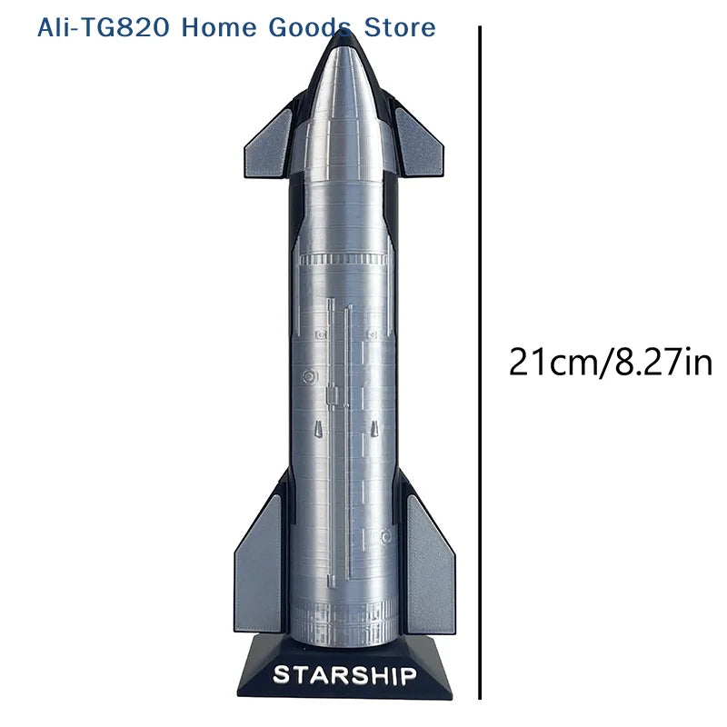 [TG820]Premium Starship Model Space X Starship Model Space Vehicle Desk Decoration Collectible Model Toys Kids Gifts