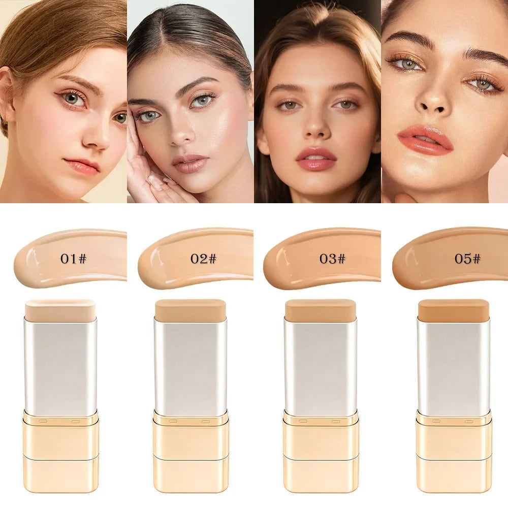 Blushimmer concealer and foundation cream dual-ended tube, lightweight, brightening, long-lasting moisturizing makeup product