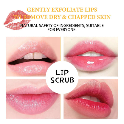 Blushimmer EELHOE pink lips scrub exfoliator for dead skin removal, moisturizing lip care, lightening, and fade lip lines.