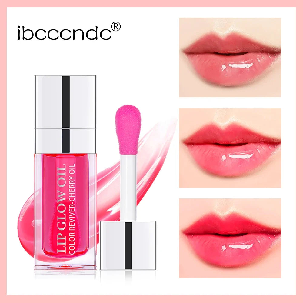 Blushimmer Crystal Jelly Moisturizing Lip Oil with tinted, plumping gloss, featuring a shiny, sexy lip glow finish.