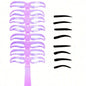 Blushimmer 8-in-1 reusable eyebrow template set with shaping tools and accessories for precise eyebrow makeup application.