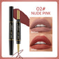 Blushimmer Rave Lady 2-in-1 matte lipstick and lipliner pencil in sexy red, waterproof, long-lasting makeup, Christmas gift-ready.