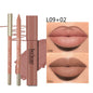 Blushimmer matte lipliner and lipstick set featuring waterproof, long-lasting lip makeup in soft matte shades, for women.