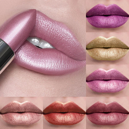 Blushimmer 21Colors glitter metallic lipstick and pearlescent lip tint in shiny, bold shades for long-lasting lip makeup.