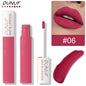 Blushimmer dark purple liquid lipstick with matte velvet finish, non-stick, waterproof, long-lasting, resistant to fading.