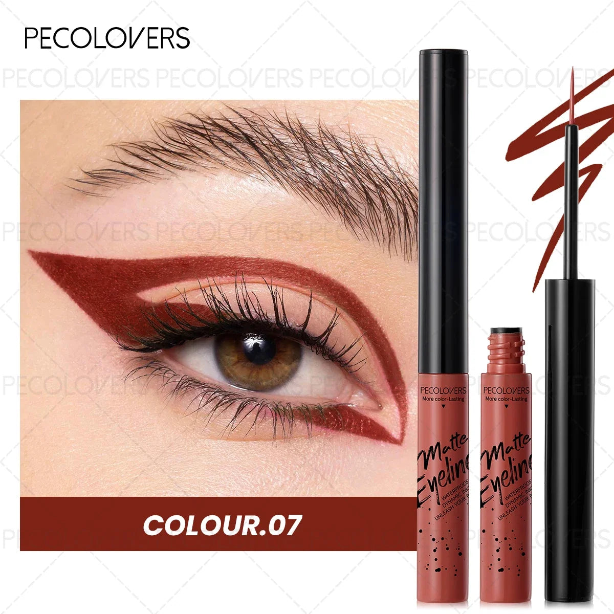 Blushimmer colorful liquid waterproof eyeliner with precise tip, high pigment, quick dry for holiday and Christmas party makeup.