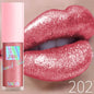 Blushimmer 18-color diamond glitter liquid lip gloss with long-lasting waterproof formula and pearl shine, sparkling lip makeup.