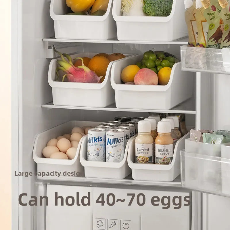 Egg storage box, kitchen food-grade crisper for refrigerator, fruit and vegetable drawer type arrangement