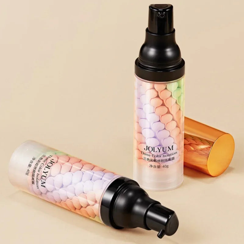 Blushimmer three-color repair and isolation cream protective primer in 40g, moisturizing makeup base with color correction and skin protection