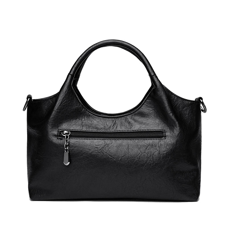 High Quality Large capacity Leather Women Tote Bag Designer Soft Leather Ladies Shoulder Crossbody Bag Fashion Female Handbags