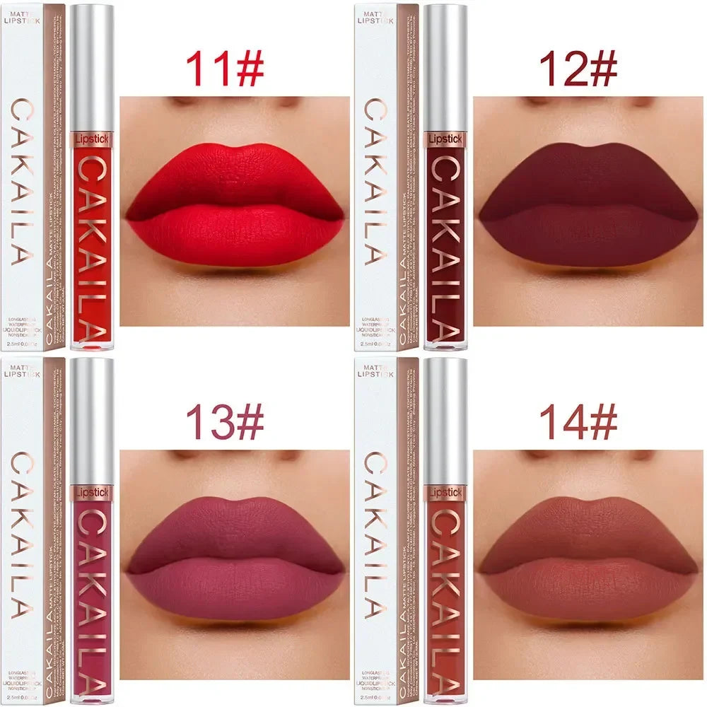 Blushimmer velvet matte lipstick and lip gloss in light red, featuring a silky liquid lip tint with long-lasting, creamy texture.