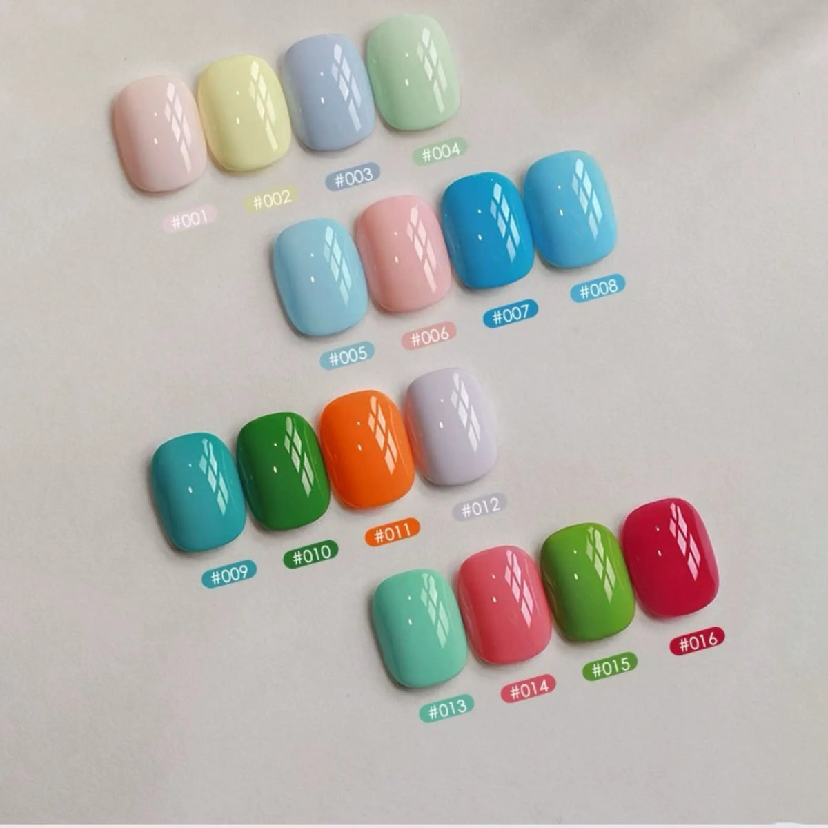 Blushimmer MIANEL 12ml jelly gel nail polish in multi-color nude shades, sheer finish, for trendy gel manicures.