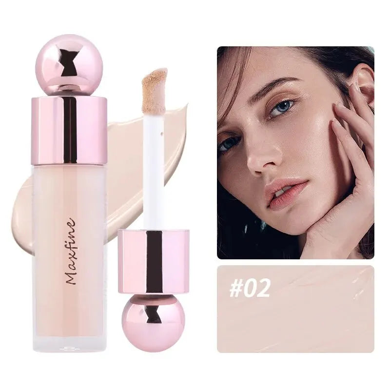 Blushimmer nude matte full coverage concealer with brightening, long-lasting, weightless, hydrating liquid formula in sleek packaging