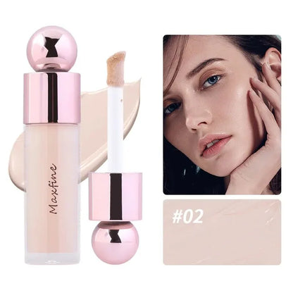 Blushimmer nude matte full coverage concealer with brightening, long-lasting, weightless, hydrating liquid formula in sleek packaging