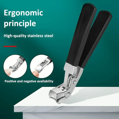 Blushimmer 4-piece set of thick nail and toe nail clippers for elderly with wide mouth opening, durable and easy to use.