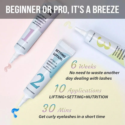 Blushimmer PERMANIA Eyebrows Lift Lotion bottle for brow lamination and eyelash lifting, with applicator and product details visible.