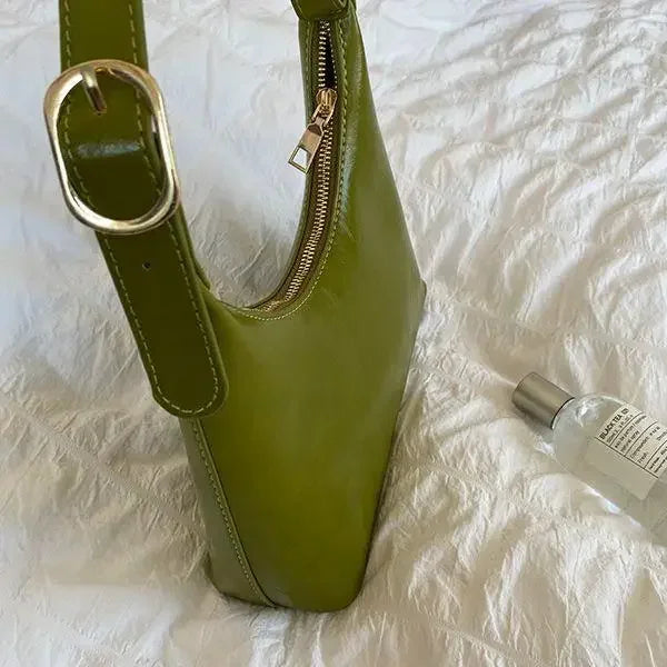 Women's Handbags Spring Summer Shoulder Bag Avocado Green Bag Fashion Commuter Portable Underarm Hobo Bolsas Para Mujeres