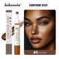 Blushimmer 6-color moisturizing liquid contour and cream bronzer set with waterproof, lightweight 3D concealer for face contouring