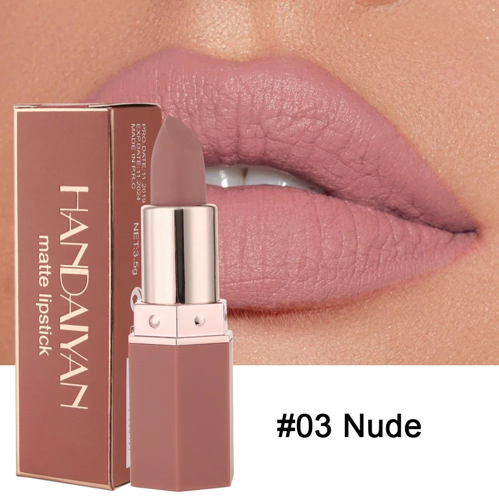 Blushimmer 6-color matte lipstick set with long-lasting, waterproof, smudge-proof velvet finish and smooth, non-fading lip color.