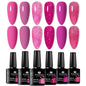 6pc Nail Gel Polish Set All-Season Ultra Pigmented Semi Permanent UV Painting Gel For Nails Salon DIY Manicure Varnish Design