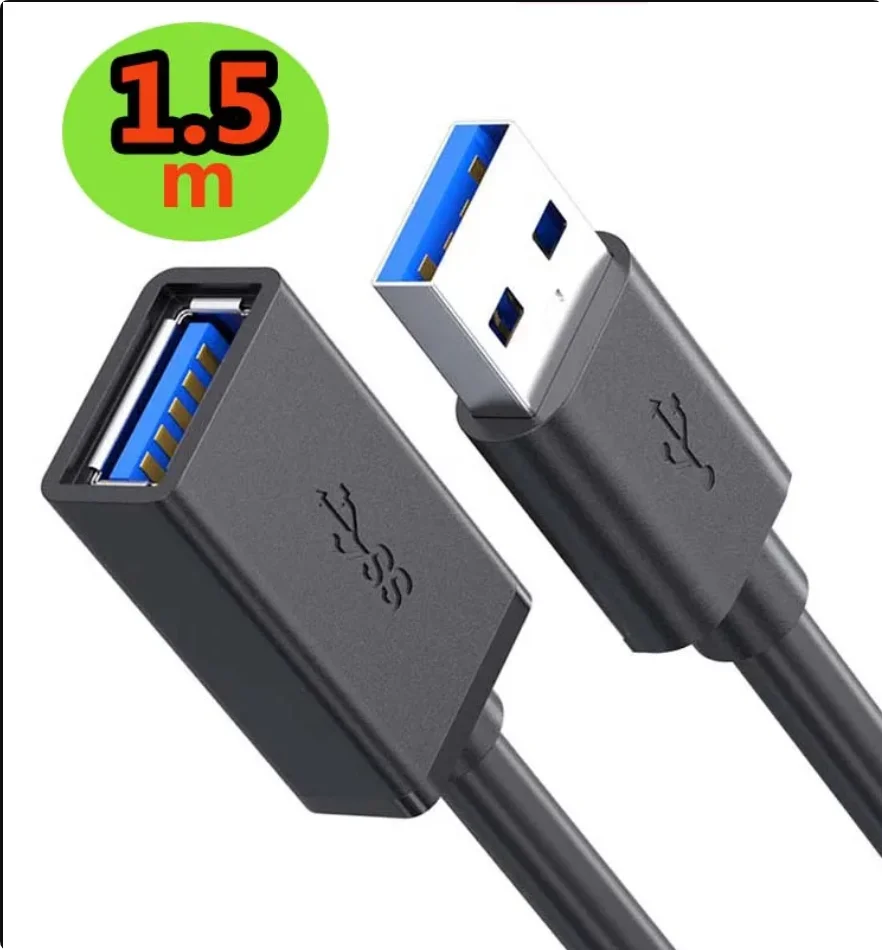 USB 3.0 Extension cable Short Super Speed USB 3.0 cord Extension USB 3.0 A male to A female 0.3M up to 5Gbps for Macs Windows