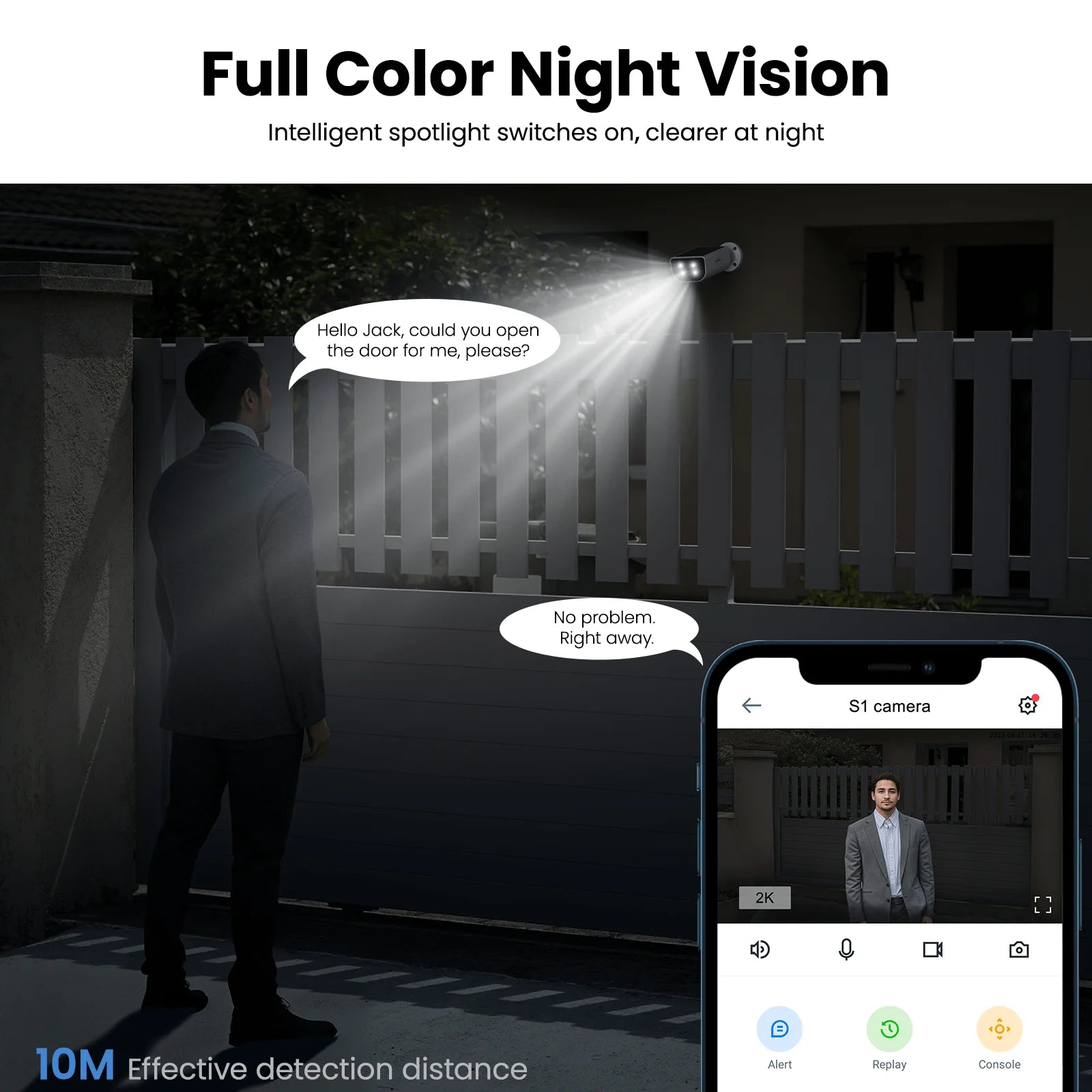 Wansview 2K Solar Camera Outdoor Wireless, 2.4Ghz Color Night Vision, SD Card/Cloud Storage, Waterproof, Compatible with Alexa