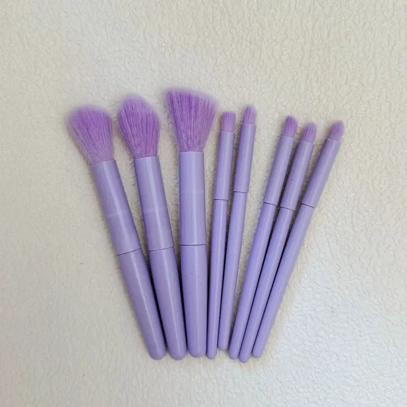 Blushimmer makeup brush set with soft fluffy brushes for foundation, powder, eyeshadow, and blending in a professional cosmetic kit.
