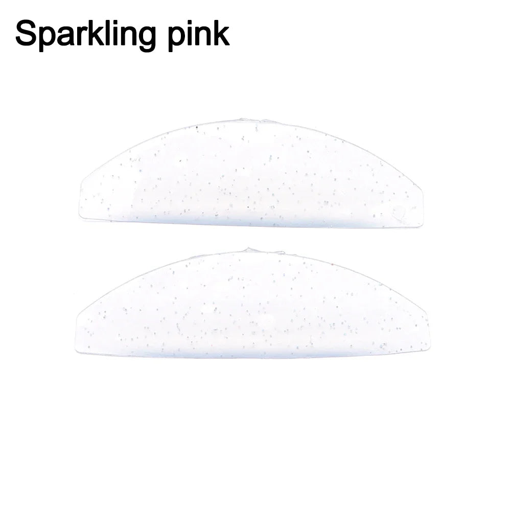 Pair of Blushimmer silicone eyelash perm pads and rods for lifting and curling 3D lashes, eyelash curler accessory.