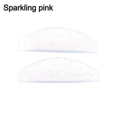 Pair of Blushimmer silicone eyelash perm pads and rods for lifting and curling 3D lashes, eyelash curler accessory.