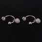 1 Pair Stainless Steel Mini CZ Drop Earring Women Moon Flower Tragus Cartilage Helix Hoop Conch Rook Daith Lobe Piercing Jewelry