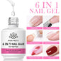 Blushimmer Born Pretty Milky Jelly Rubber Base Gel in nude for gel nail polish, self-leveling semi-permanent UV gel, 15ml bottle.