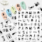Black and white Blushimmer nail art stickers featuring sexy woman and girl designs for press-on, body, and nail decoration.
